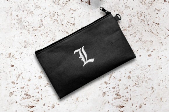 Blackletter L Mini Embroidery: A Bold and Elegant Choice