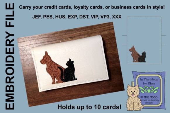Charming Cat and Dog Credit Card Case
