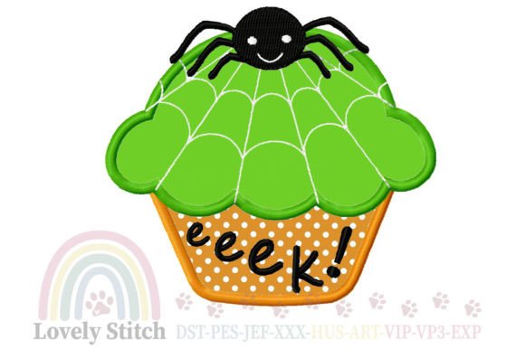 Cupcake Embroidery: A Whimsical Halloween Delight