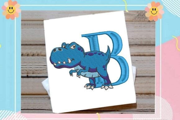 Dinosaur Monogram Alphabet Letter B Review