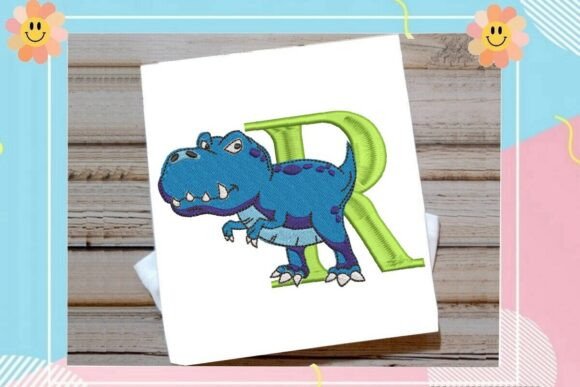 Dinosaur Monogram Alphabet Letter R Review