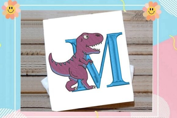 Explore the Dinosaur Monogram Alphabet Letter M