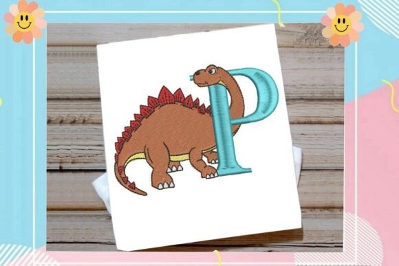 Explore the Dinosaur Monogram Alphabet Letter P
