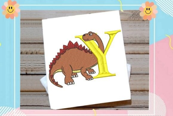 Explore the Dinosaur Monogram Alphabet Letter Y