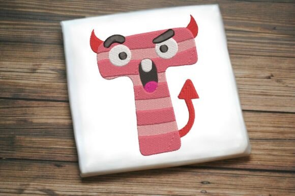 Fun Monster Alphabet Letter T: Sweatshirt Design Review