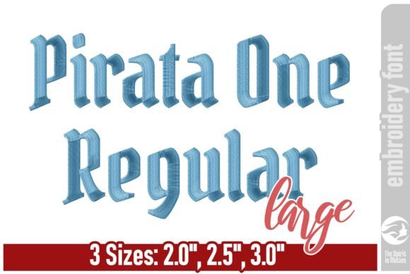 Pirata One Blackletter Font - Bold Gothic Style