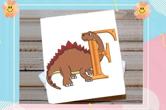 Reviewing Dinosaur Monogram Alphabet Letter F