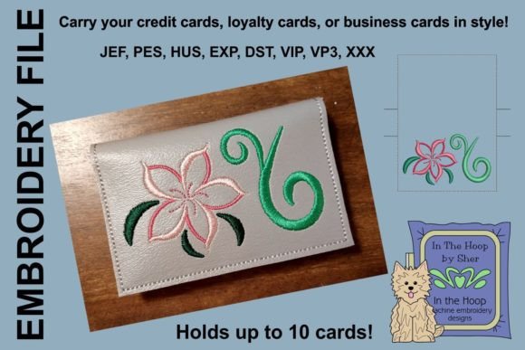 Swirly Flower Credit Card Wallet: A Charming Gift Idea